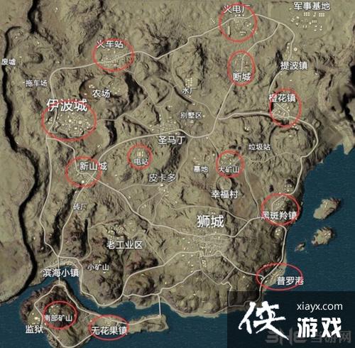 和平精英沙漠地图资源分布一览 和平精英沙漠地图资源分布一览