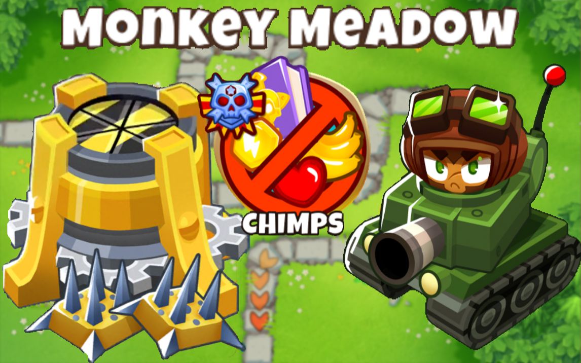 BTD6��������6 ͼMONKEY MEADOW���Ӳݵ� CHIMPSģʽͨ��