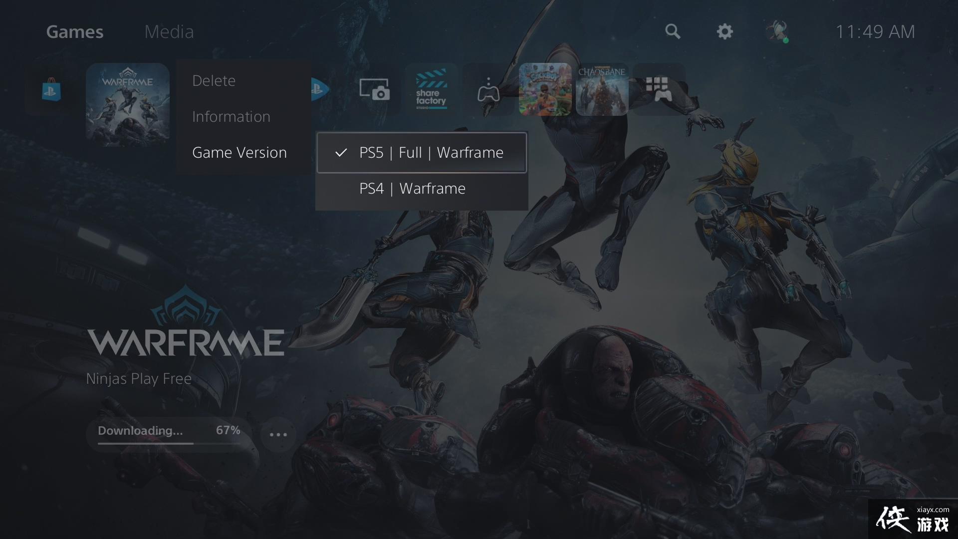 Warframe PlayStation 5 