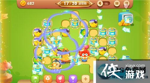 保卫萝卜3冒险模式游乐场第43关金萝卜攻略 保卫萝卜3冒险模式游乐场第43关金萝卜攻略