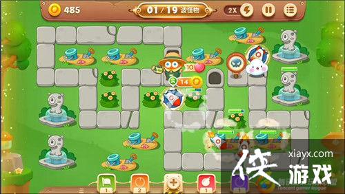 保卫萝卜3冒险模式公园第56关金萝卜攻略 保卫萝卜3冒险模式公园第56关金萝卜攻略