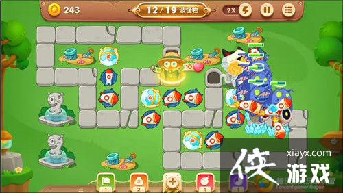 保卫萝卜3冒险模式公园第56关金萝卜攻略 保卫萝卜3冒险模式公园第56关金萝卜攻略