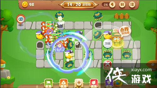 保卫萝卜3冒险模式公园第48关金萝卜攻略 保卫萝卜3冒险模式公园第48关金萝卜攻略