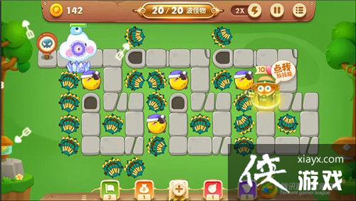 保卫萝卜3冒险模式公园第48关金萝卜攻略 保卫萝卜3冒险模式公园第48关金萝卜攻略