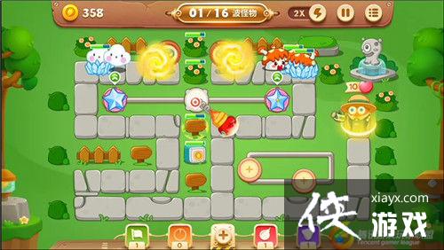 保卫萝卜3冒险模式公园第57关金萝卜攻略 保卫萝卜3冒险模式公园第57关金萝卜攻略