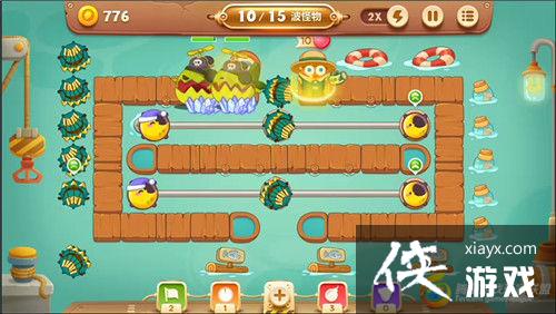 保卫萝卜3冒险模式码头第36关金萝卜攻略 保卫萝卜3冒险模式码头第36关金萝卜攻略