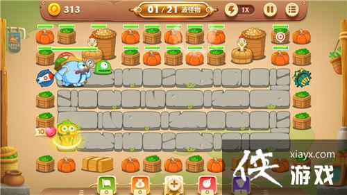 保卫萝卜3集市模式第40关金萝卜攻略 保卫萝卜3集市模式第40关金萝卜攻略