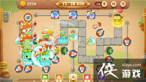 保卫萝卜3冒险模式集市44关金萝卜攻略 保卫萝卜3冒险模式集市44关金萝卜攻略