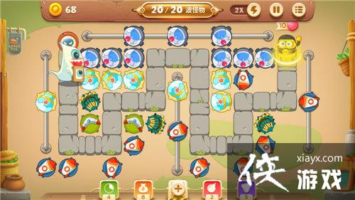 保卫萝卜3冒险模式集市44关金萝卜攻略 保卫萝卜3冒险模式集市44关金萝卜攻略