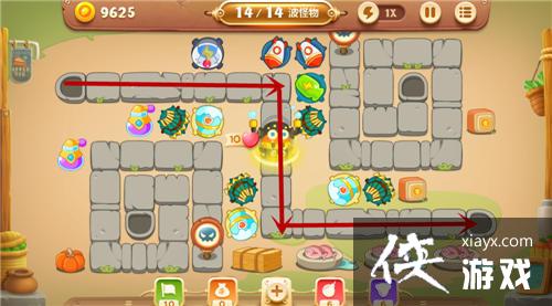 保卫萝卜3冒险模式集市第28关金萝卜攻略 保卫萝卜3冒险模式集市第28关金萝卜攻略