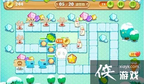 保卫萝卜2极地冒险第四关攻略 保卫萝卜2极地冒险第四关攻略