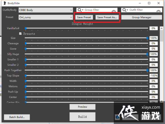 辐射4使用bodyslide自定义身形图文教程 辐射4使用bodyslide自定义身形图文教程