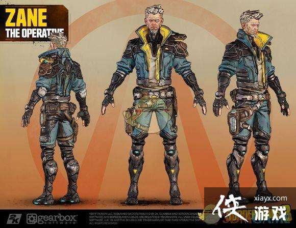 无主之地3特工zane角色设定图一览