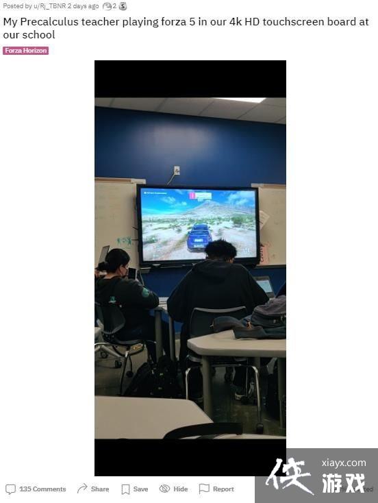 外国老师课堂玩《极限竞速:地平线5》引热议 Xbox发文调侃 外国老师课堂玩《极限竞速:地平线5》引热议 Xbox发文调侃