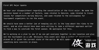 V���ȡ����Dota2��Major��Ǹ �����������������