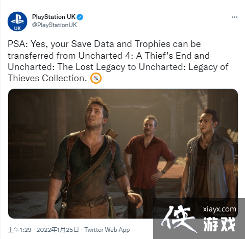 不必重复开荒 PS5版《神秘海域》可以继承PS4版数据 不必重复开荒 PS5版《神秘海域》可以继承PS4版数据