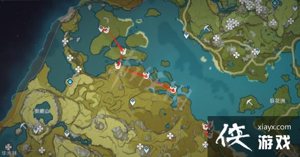 《原神》骗骗花蜜在哪采集？骗骗花蜜采集路线分享