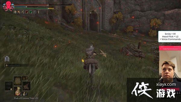 声控游玩《艾尔登法环》 整理发型上马,甩头放战技 声控游玩《艾尔登法环》 整理发型上马,甩头放战技