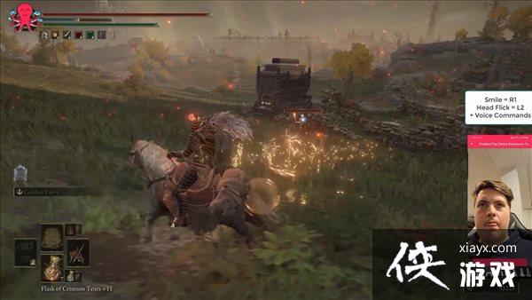 声控游玩《艾尔登法环》 整理发型上马,甩头放战技 声控游玩《艾尔登法环》 整理发型上马,甩头放战技