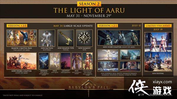 《巴比伦陨落》更新路线图 第二赛季5月31日正式开启 《巴比伦陨落》更新路线图 第二赛季5月31日正式开启