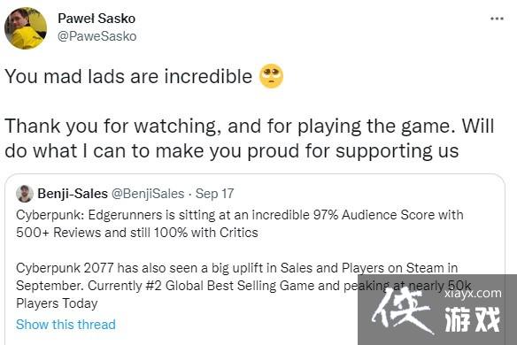 ���������2077���ܼ��л��˿����CDPR�ڶ��λ���