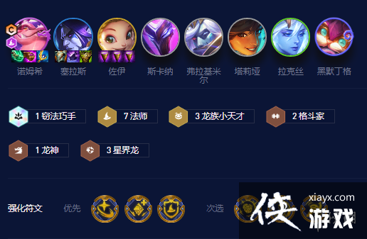 云顶之弈手游S7.5圣杯七法诺姆希怎么玩