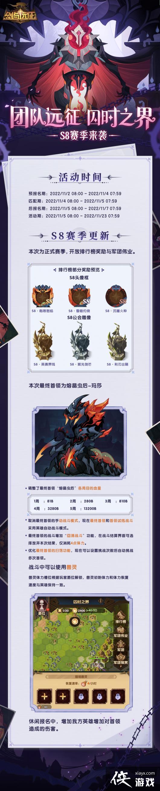 《剑与远征》团队远征S8赛季更新内容一览
