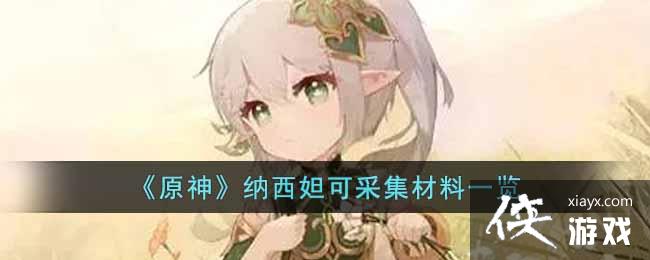 原神草神纳西妲技能可以采集什么