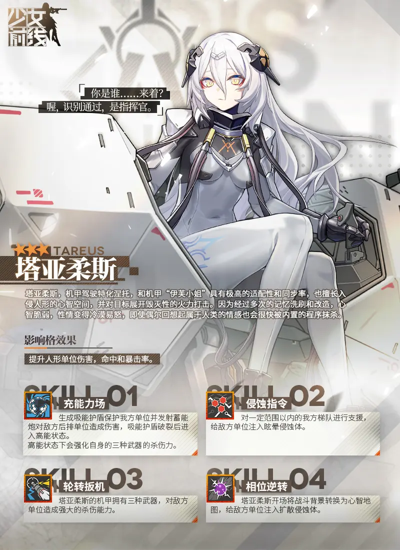 少女前线塔亚柔斯怎么样 少女前线塔亚柔斯怎么样