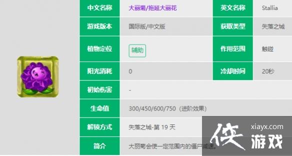 植物大战僵尸2大丽菊怎么样 植物大战僵尸2大丽菊怎么样