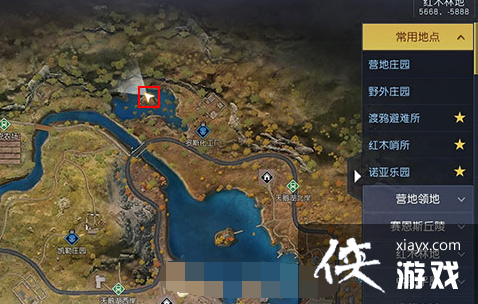 ���������ѡ��ر�ͼ�ϲ��Ұ��λ��