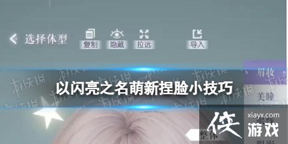 以闪亮之名萌新捏脸小技巧 以闪亮之名萌新捏脸小技巧