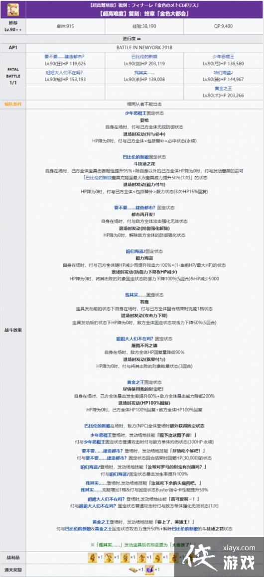 FGO金色大都会高难攻略 FGO金色大都会高难攻略