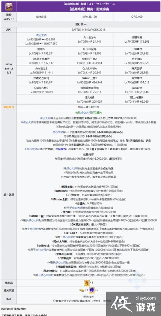 FGO超高难度甜点宇宙攻略 FGO超高难度甜点宇宙攻略