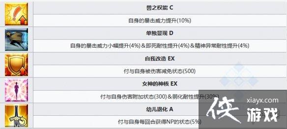 FGO提亚马特技能组 FGO提亚马特技能组
