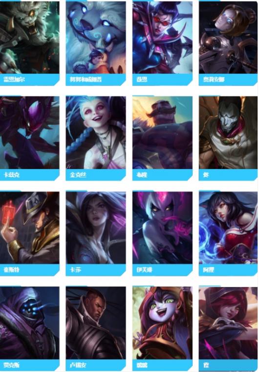 《lol》英雄难度系数表一览 《lol》英雄难度系数表一览