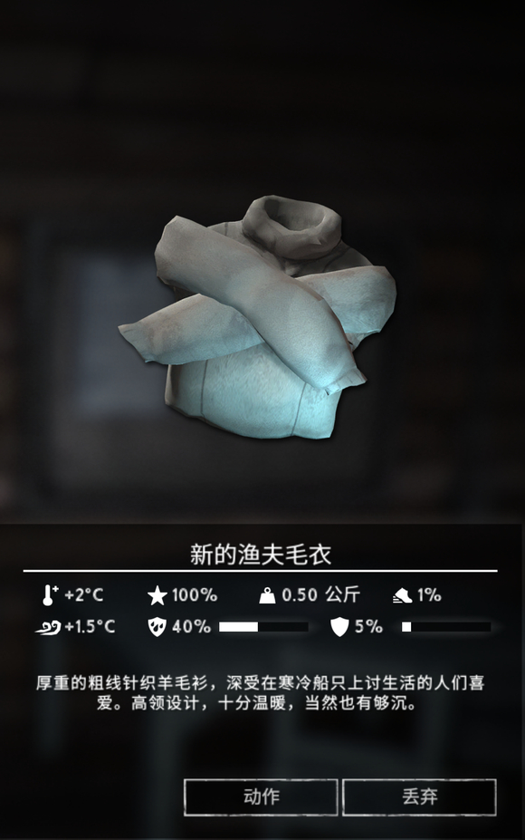 《漫漫长夜》新的渔夫毛衣怎么样 《漫漫长夜》新的渔夫毛衣怎么样