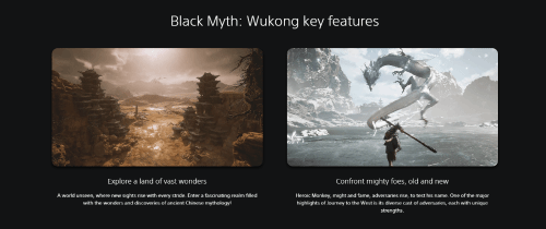 《黑神话悟空》上架欧美服PS商店 页面未公布定价 《黑神话悟空》上架欧美服PS商店 页面未公布定价