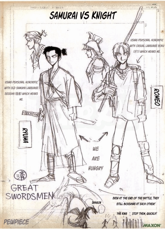 《海贼王》作者揭秘:索隆与山治的形象来自于其未公开作品! 《海贼王》作者揭秘:索隆与山治的形象来自于其未公开作品!