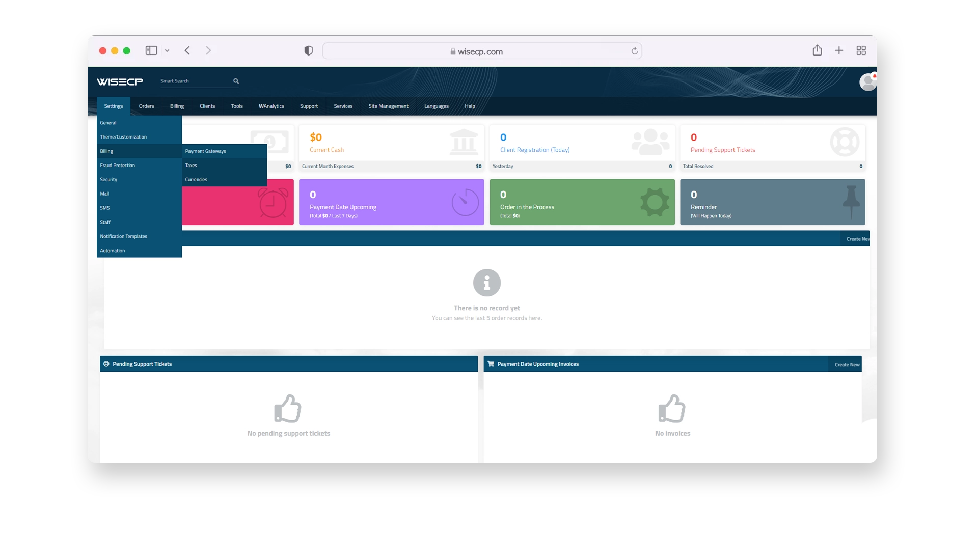 WISECP����֧�������������ȡ���ֻ���