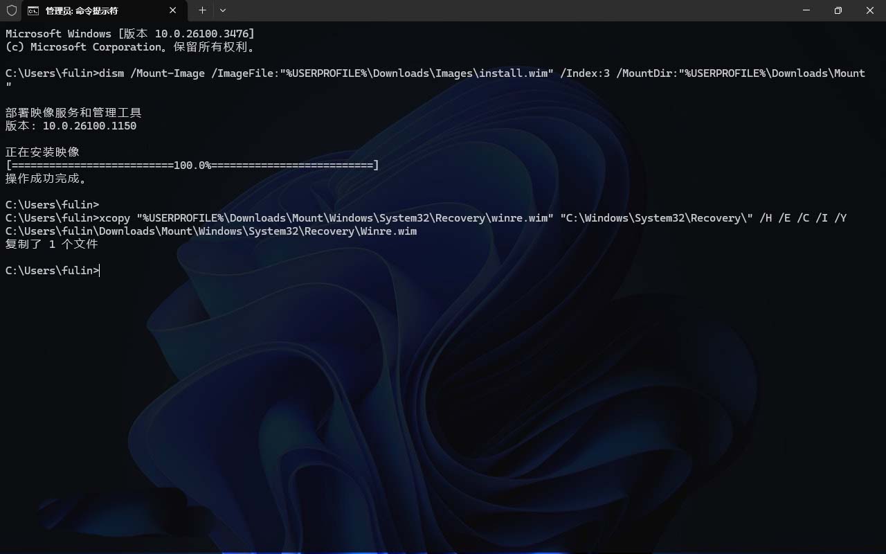 ������ô�����ָ�����? �� Win11���ؽ�WinRE�ָ������ļ���