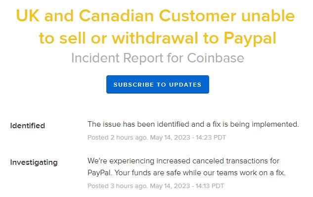 Coinbase޸УӢûPaypal