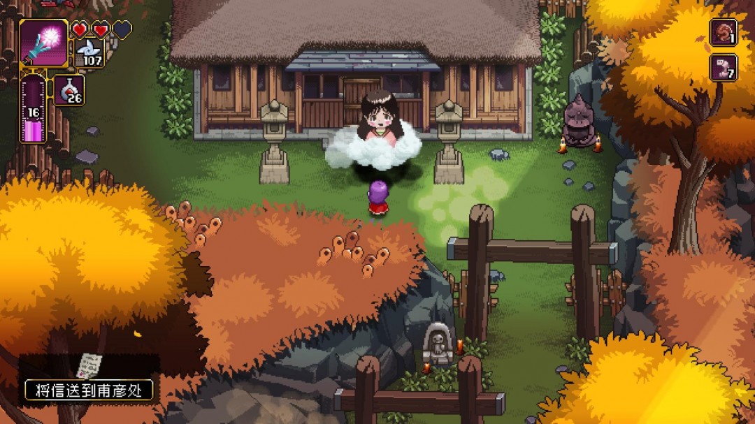 俯视角2D动作游戏《先驱者真子》现已在Steam上发售!