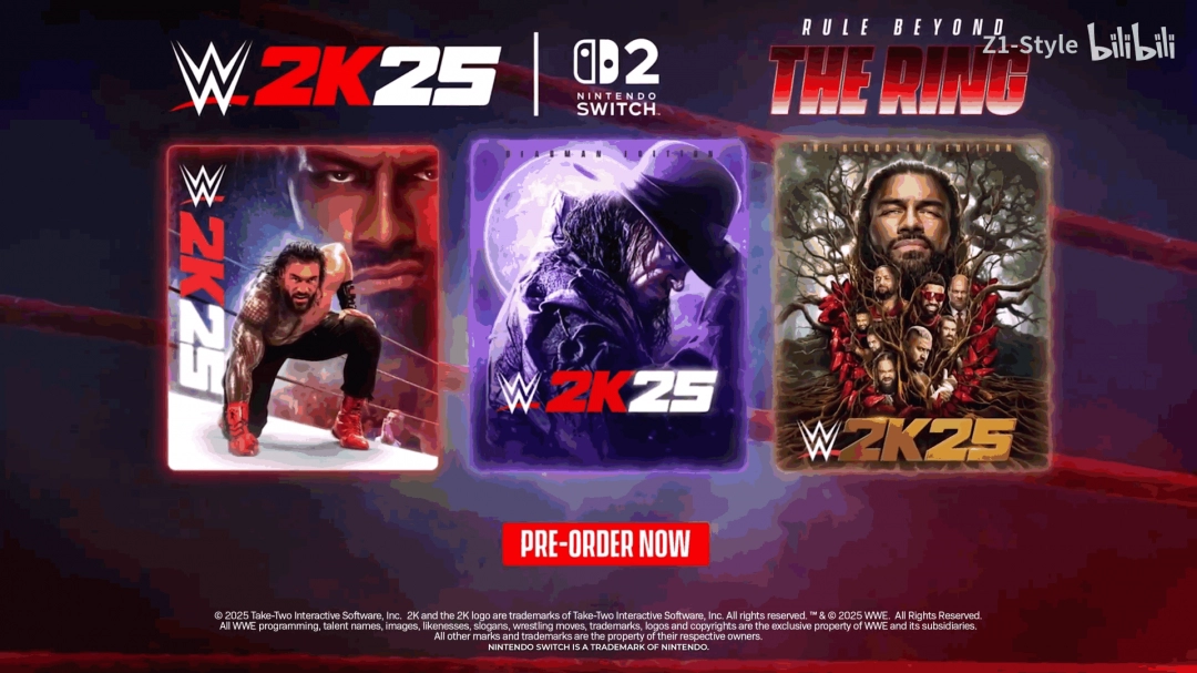 ��WWE 2K25������½Switch 2ƽ̨ Ԥ�����ѿ�����
