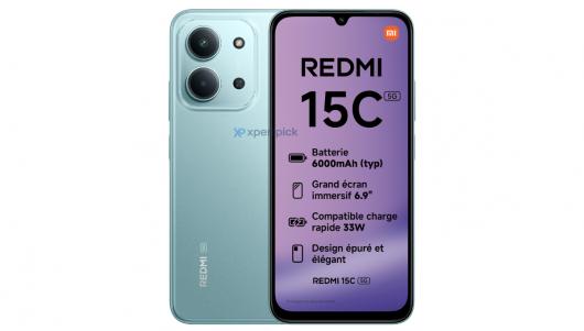 С��������ֻ������ߣ�REDMI 15C 5G �ֻ��ٷ���Ⱦͼ�ع⣬120Hz ��ˢ��33W ���