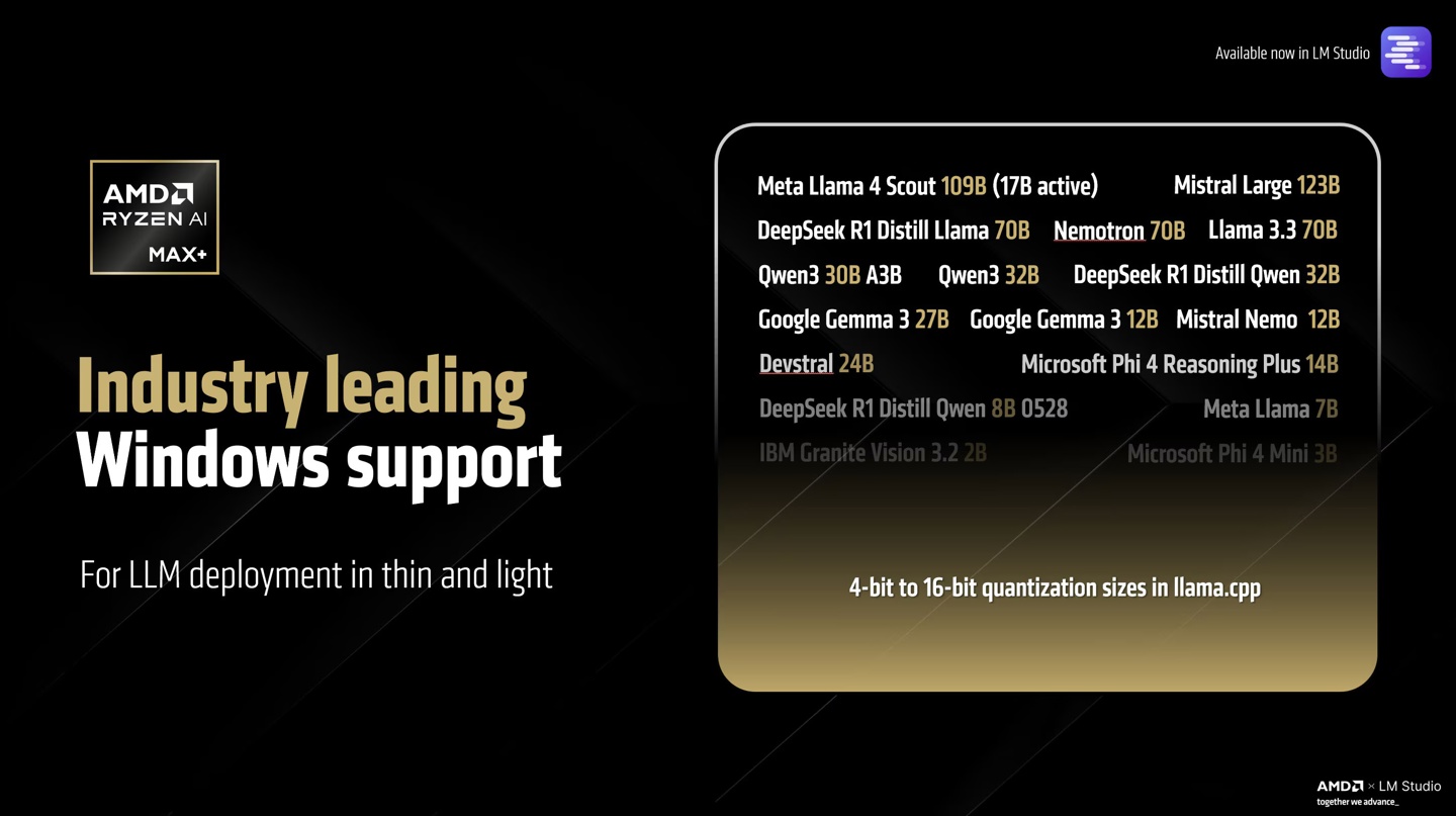 ȫ״AMD  Ryzen AI MAX+ 395  AI ܣѼԿ Llama 4 Scout 109B ģ
