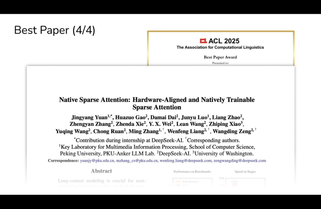 DeepSeek ��һ��������ǰ�ع⣬���ķ��������Ļ� ACL 2025 ������Ľ�