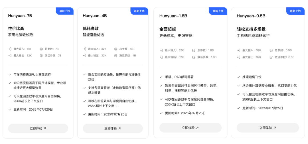 ��Ѷ��Ԫ 0.5B��1.8B��4B��7B ģ�Ϳ�Դ���������Ѽ��Կ���������