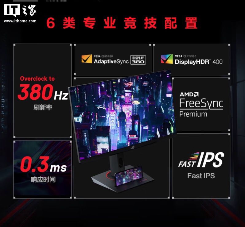 1080P 380Hz2999 Ԫ˶ ROG Ƴ 24.5 ӢʾXG259QNS