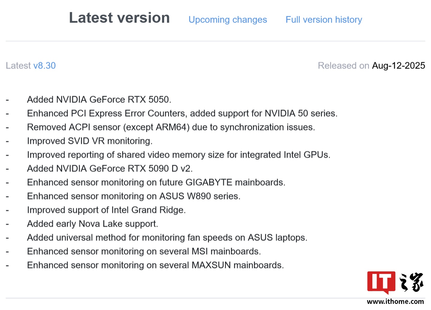 Ӣض¹վƽ̨ǰࣺHWiNFO v8.30 汾ǿ˶ W890 崫